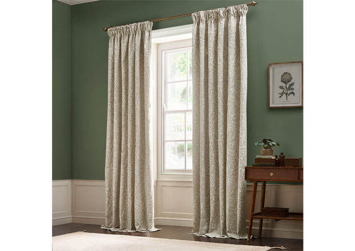 Acorn Tonal Pencil Pleat, Ivory - Ready Made Curtains - Image 7